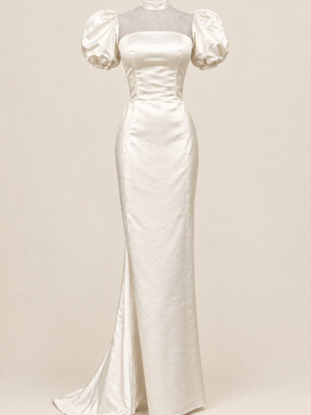Luxurious Bridal Gown Grace Kelly Style Elegant Classy Wedding Couture Bow Dress